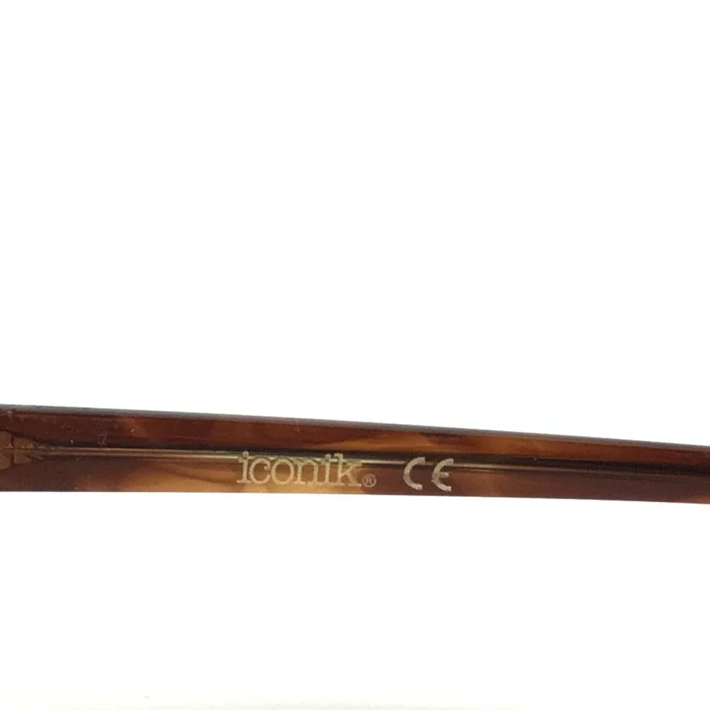 Iconik Eyeglasses Frames Shai C01 Brown Tortoise Square Full Rim 52-16-140